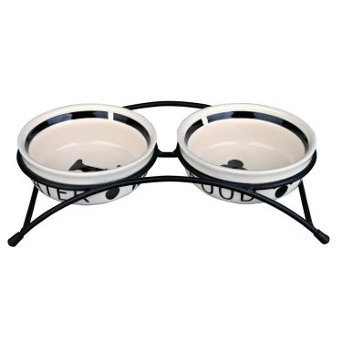 Trixie Eat on Feet Ceramic Bowl Set Dog With Metal Base