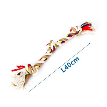 Nobleza Beige/ brown cotton rope toy