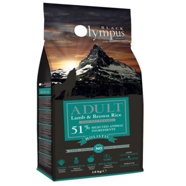 Black Olympus All Breeds Adult Lamb & Brown Rice