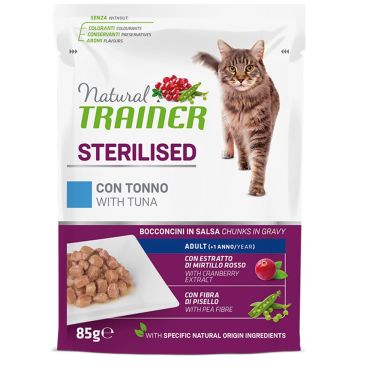 Natural Trainer Cat Adult Sterilized Pouches 85gr