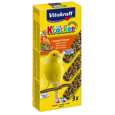 Vitakraft Kracker Trio Για Καναρίνια Με Μέλι & Σουσάμι