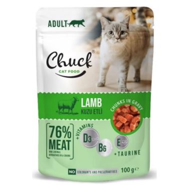 Chuck Pouches Adult Cat Lamb