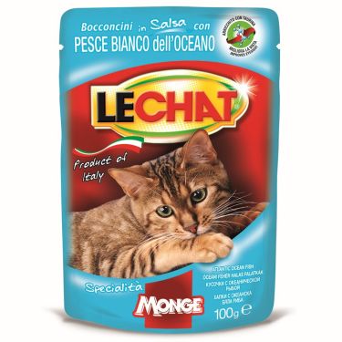 Lechat Pouches Adult Cat Λευκά Ψάρια Ωκεανού 