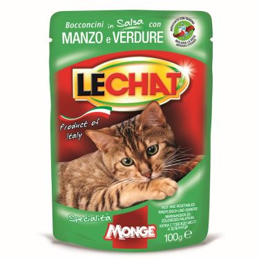 Lechat Pouches Adult Μοσχάρι & Λαχανικά