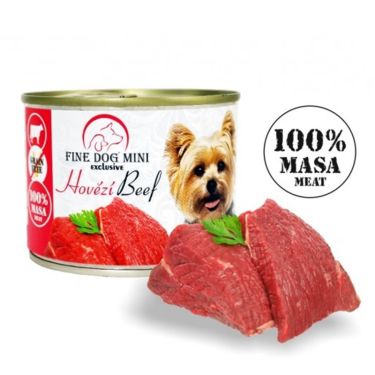 Fine Dog Mini Exclusive Μοσχάρι 100% Κρέας