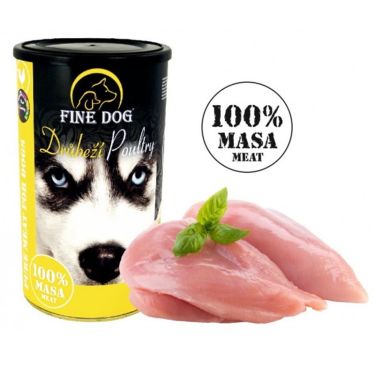 Fine Dog Κονσέρβα Πουλερικά 100% Κρέας
