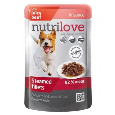 Nutrilove Adult Dog Μοσχάρι Σε Σάλτσα