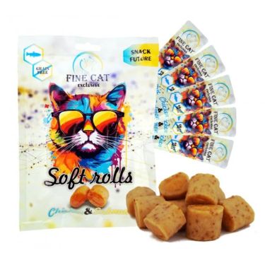 Fine Cat Exclusive Soft Rolls με Κοτόπουλο & Σολομό