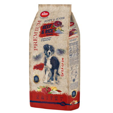 Alice Professional Puppy & Junior Beef & Rice 17kg