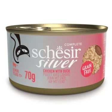 Schesir Cat Silver Mousse & Shreads Grain Free 70gr