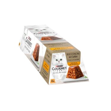 Purina Gourmet Revelations Fine Cuts σε Ζελέ 4x57gr