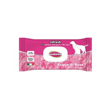 Inodorina Rose water Υγρά Μαντηλάκια Καθαρισμού