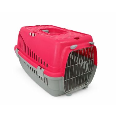 Carlos Pet Cage with Metal Door Grey Base 46x32x31cm