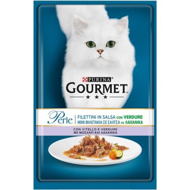 Purina Gourmet Perle Mini Φιλετάκια σε Σάλτσα 85gr