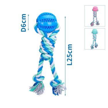 Nobleza Cotton Double Rope with TPR Latex Ball