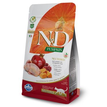 N&D Pumpkin Grain Free 'Neutered' Quail & Pomegranate Adult Cat