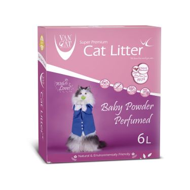 Van Cat Box Baby Powder Clumping