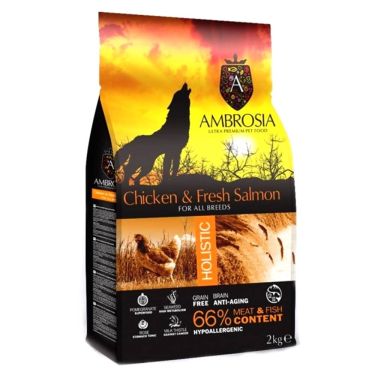 Ambrosia Dog Adult Chicken & Fresh Salmon