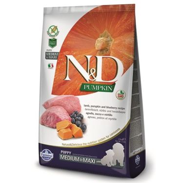 N&D Grain Free Pumpkin Lamb & Blueberry Puppy Medium/Maxi