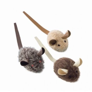 Nobby Λούτρινο Set Mouse with Leather Tail 3 τμχ