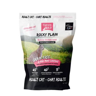 Natura Wild Grain Free "Rocky Plain Cat Sterilizied" με Κοτόπουλο