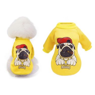 Value Imports Φούτερ Σκύλου Cartoon RnB Yellow 