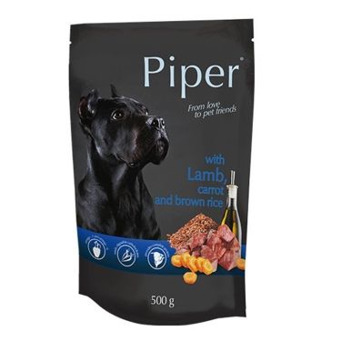 Piper Φακελάκι Σκύλου Αρνί, Καρότο & Καστανό Ρύζι