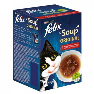 Purina Felix Soups Multipack 6x48g