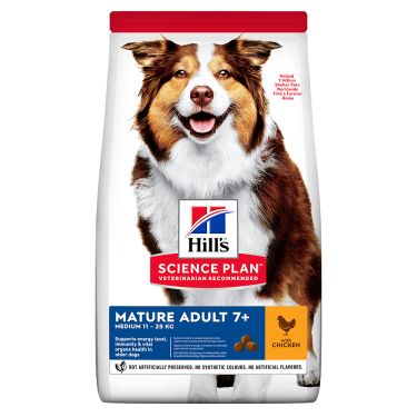 Hill's Science Plan Mature Adult 7+ Medium με Κοτόπουλο