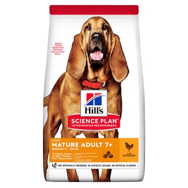 Hill's Science Plan Mature Adult 7+ Light με Κοτόπουλο