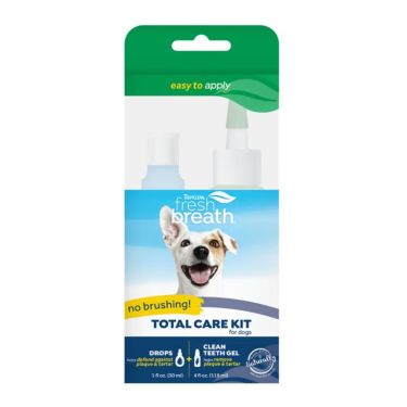Tropiclean Fresh Breath Total Care Kit Gel + Drops